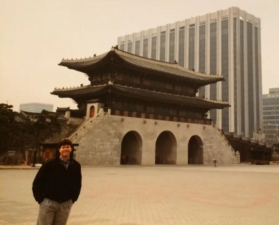 Gwanghwamun &mdash; the museum is imagined a few steps from where I am standing