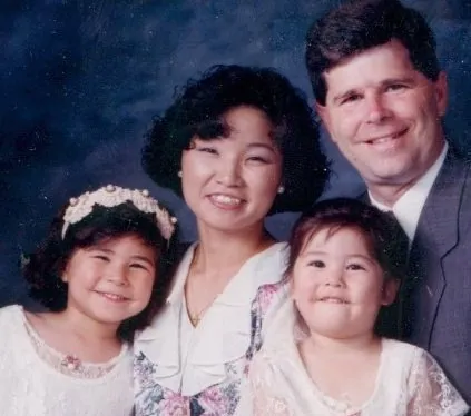 Majors family studio portrait, mid-1990s