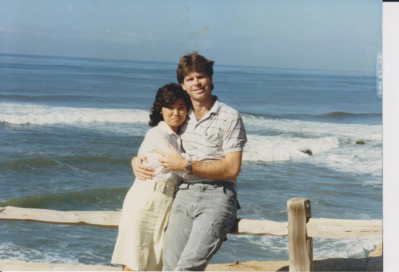 Bill and Jakyung on their honeymoon in San Diego, December 1987